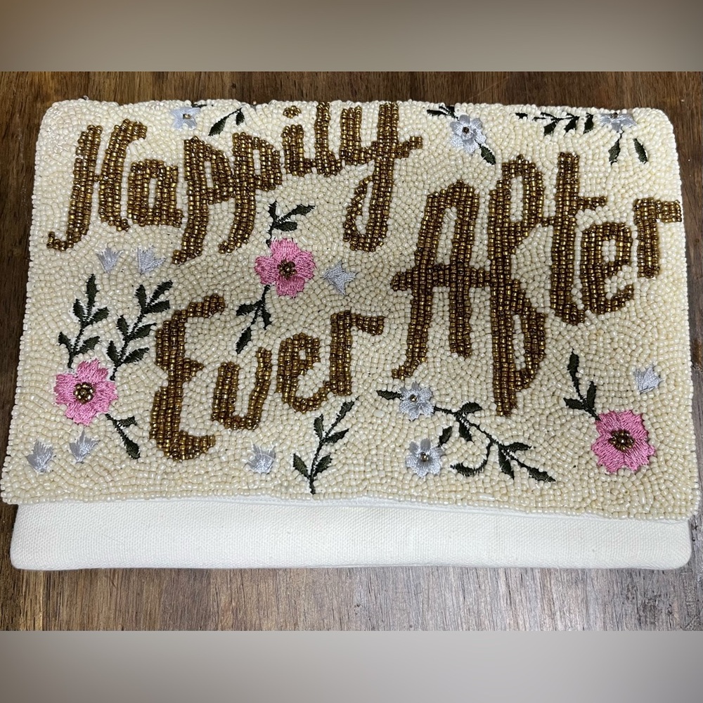 Beaded 'Happily Ever After' Clutch